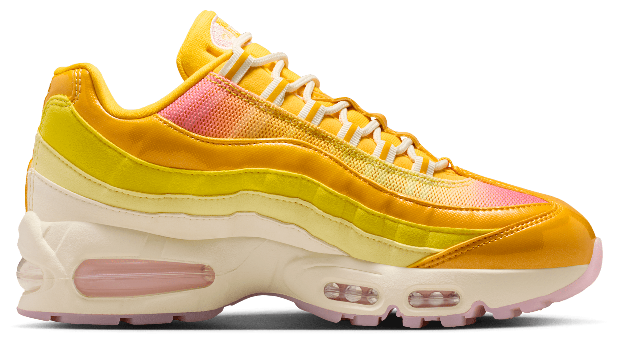 Nike Air Max 95 Big Bubble - Univ Gold/Coconut Milk/Pink Foam - Image 1