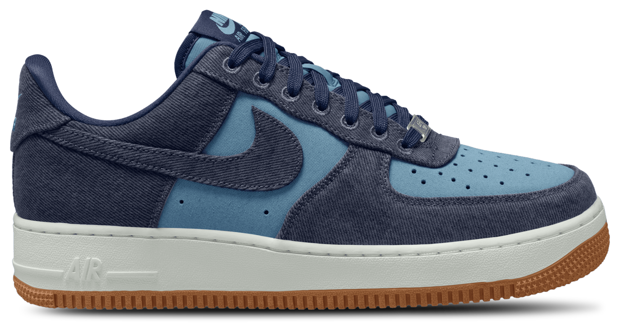 Nike Air Force 1 '07 LV8 - Summit White/Navy/Worn Blue - Image 1