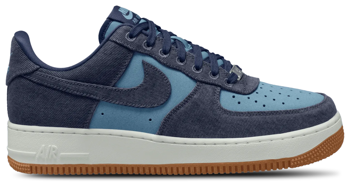 Nike Air Force 1 '07 LV8 - Summit White/Navy/Worn Blue - Image 1