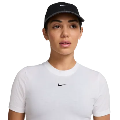Nike Club Denim Cap - White/Black - Image 1
