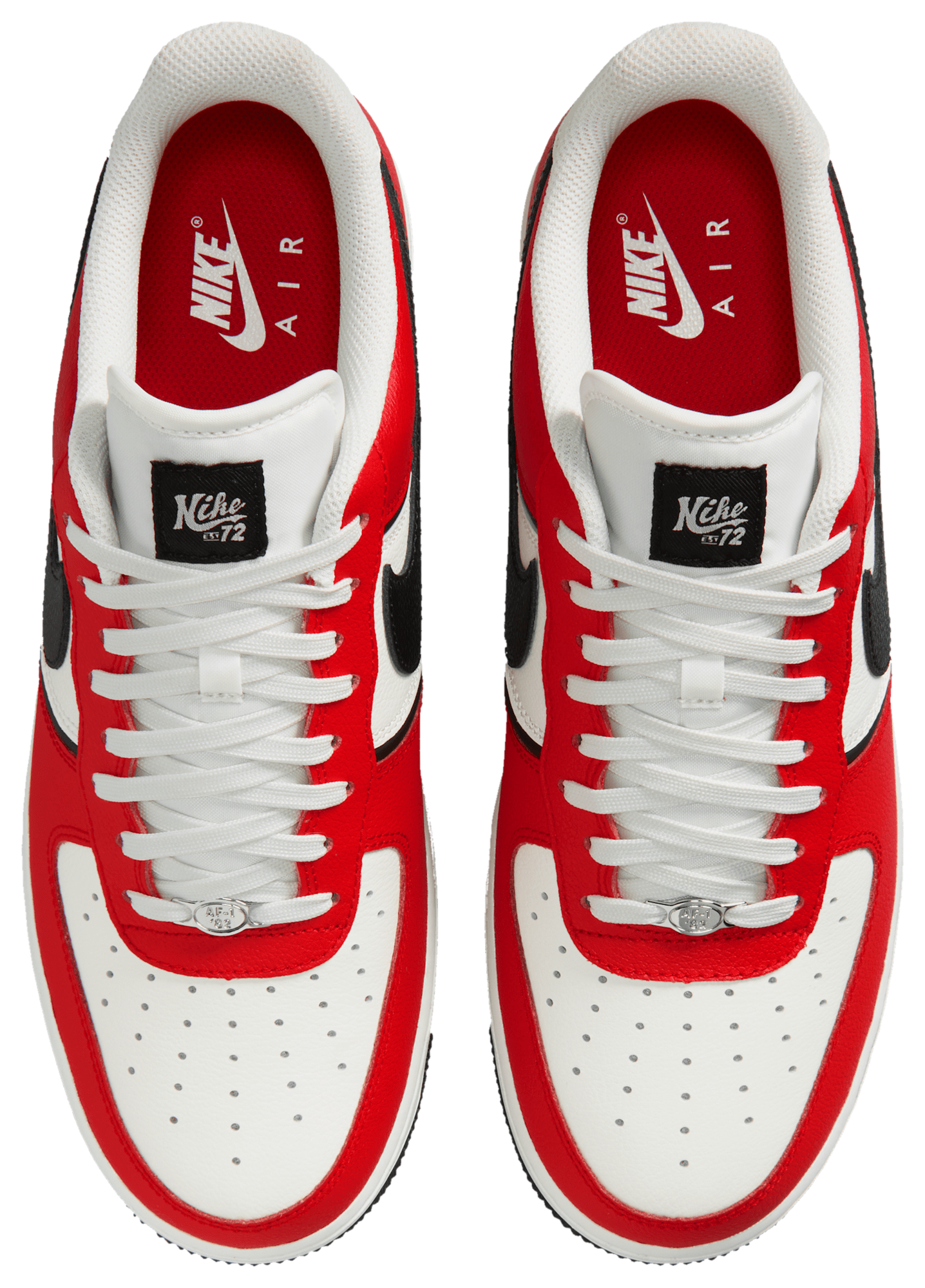 Nike Air Force 1 '07 LV8 - Red/Black/Silver - Image 4