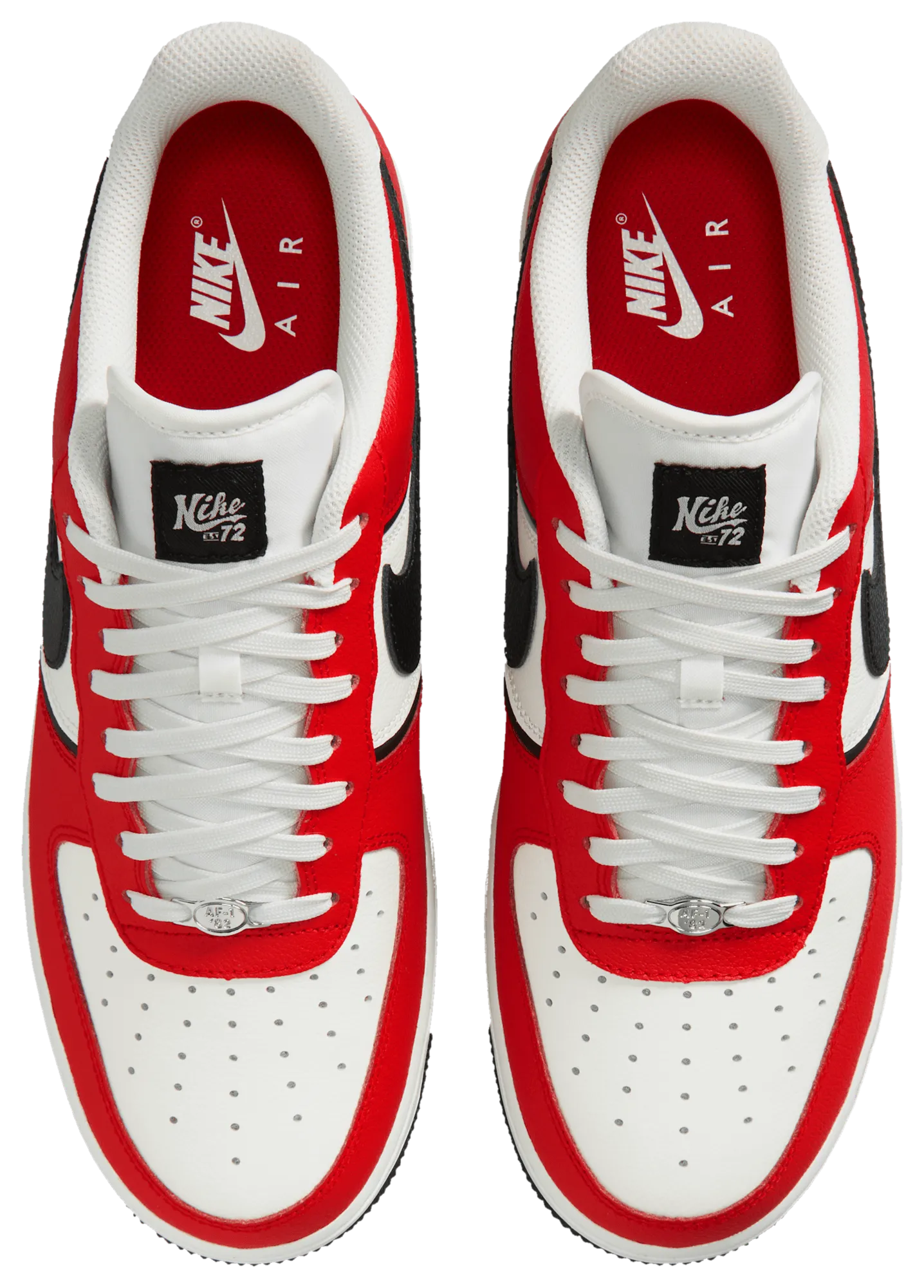 Nike Air Force 1 '07 LV8 - Red/Black/Silver - Image 4
