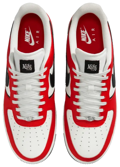 Nike Air Force 1 '07 LV8 - Red/Black/Silver - Image 4