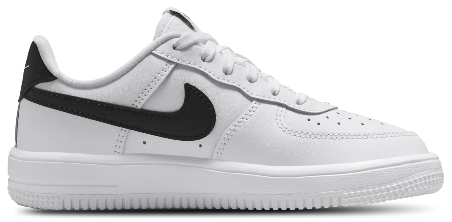 Nike Air Force 1 Low Lace 童款 - White/Black - Image 1