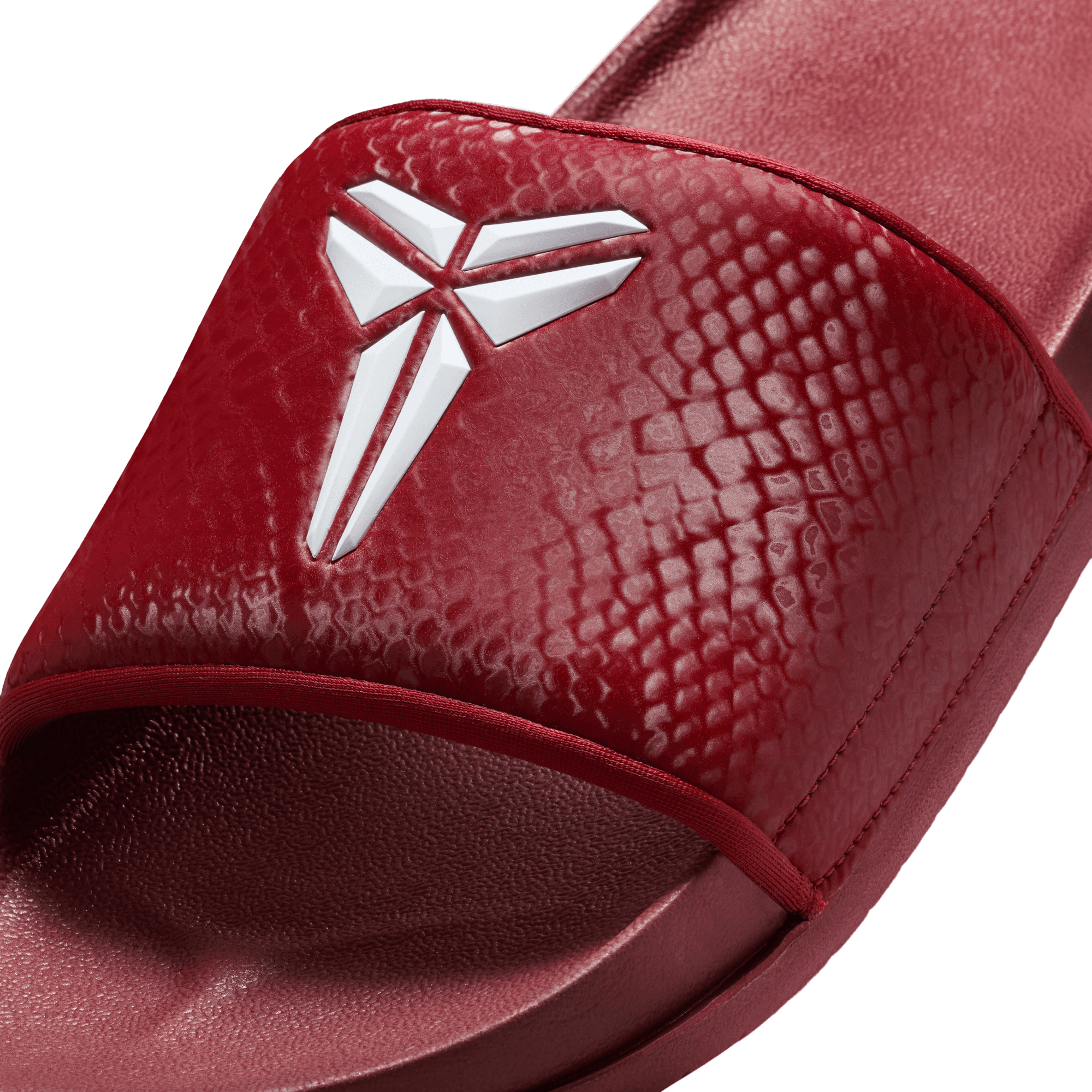 Nike Kobe Off Court Slides - White/Team Red - Image 6