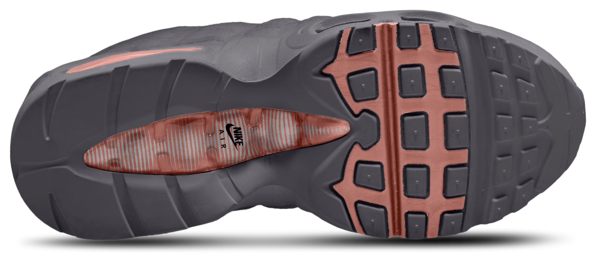 Nike Air Max 95 童款 - Rust Pink/Dark Gray/Sail - Image 4
