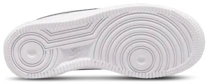 Nike Air Force 1 Low 童款 - White/Silver/Black - Image 4