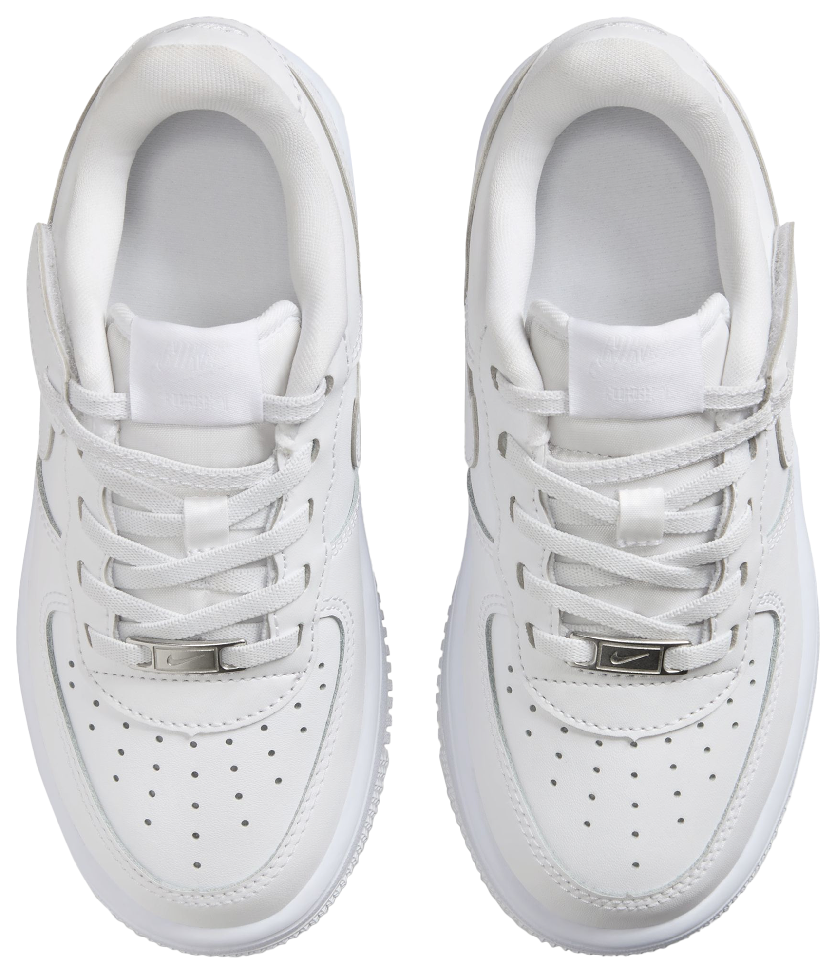 Nike Air Force 1 童款 - White/White - Image 4