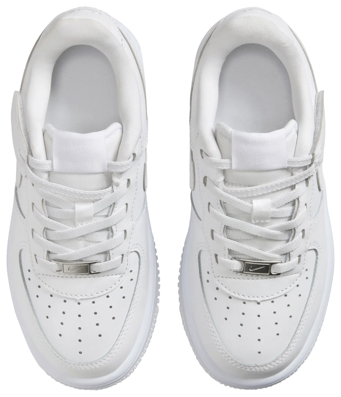Nike Air Force 1 童款 - White/White - Image 4