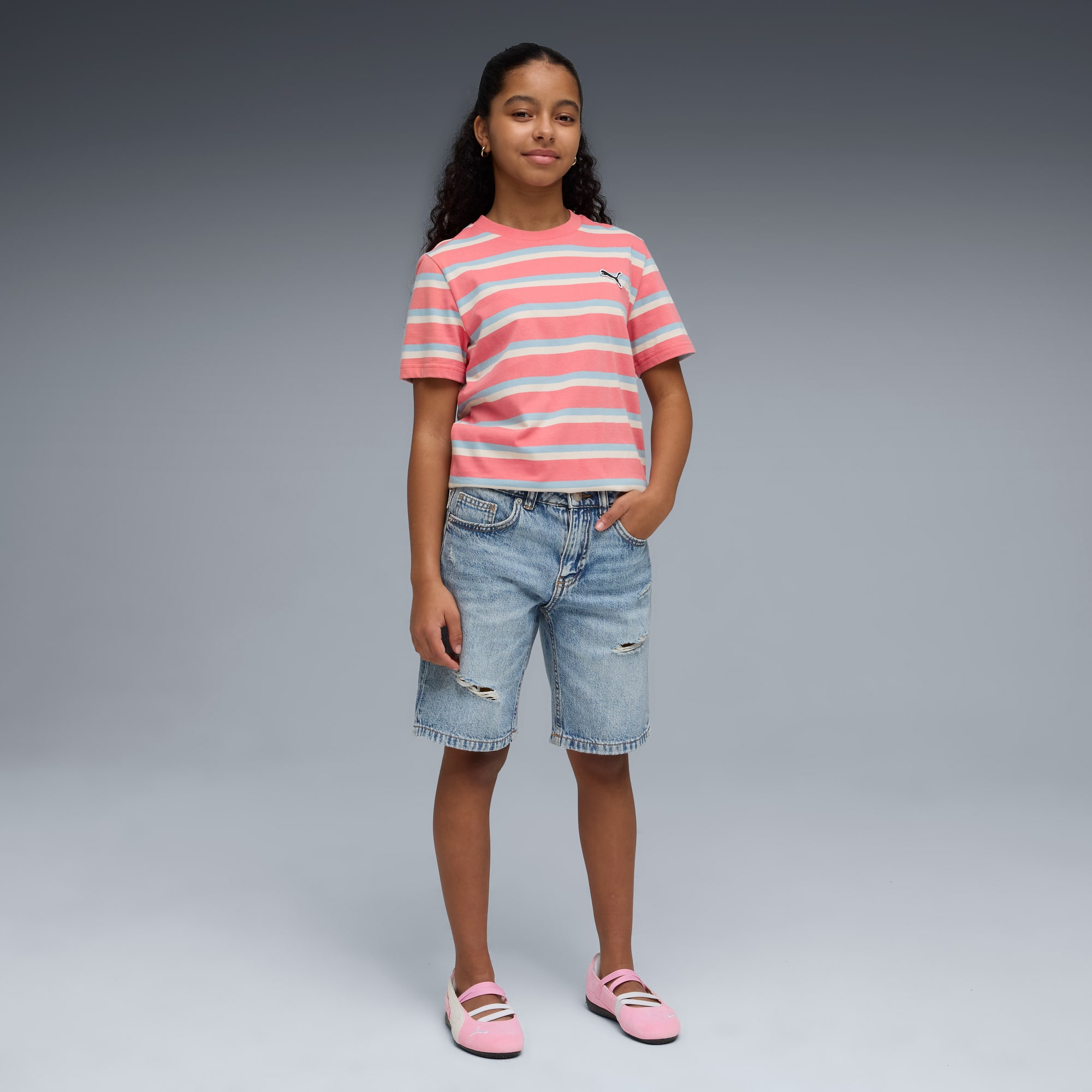 Speedcat Ballet Suede Big Kids' Sneakers - Pink Shimmer-PUMA White - 3