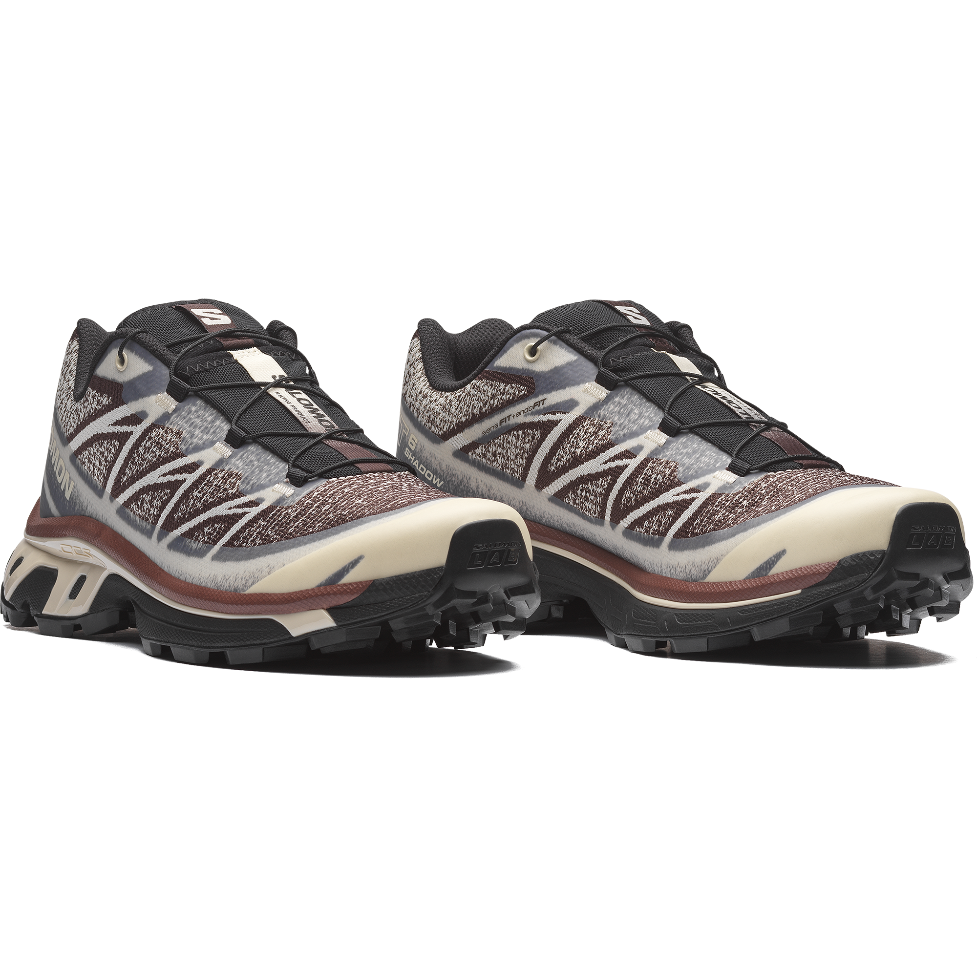 Salomon XT-6 SHADOW - Almond Milk / Black Coffee / Bitter Chocolate - View 3