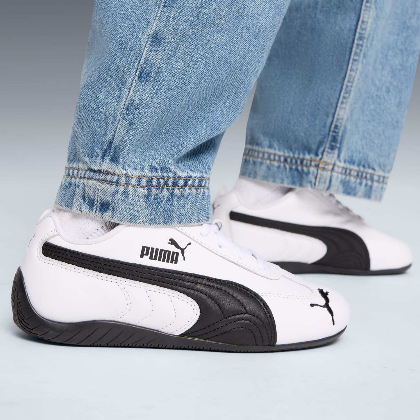 Speedcat Leather Big Kids' Sneakers - PUMA White-PUMA Black - 2
