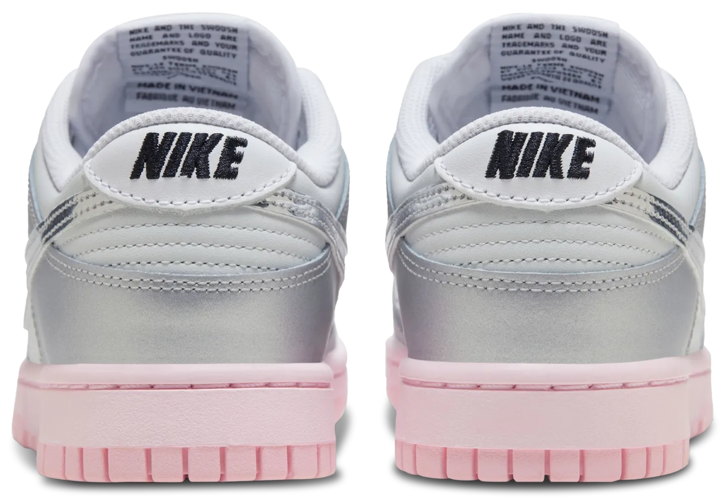 Nike Dunk Low LX - Photon Dust/Metallic Silver/Pink Foam - Image 3