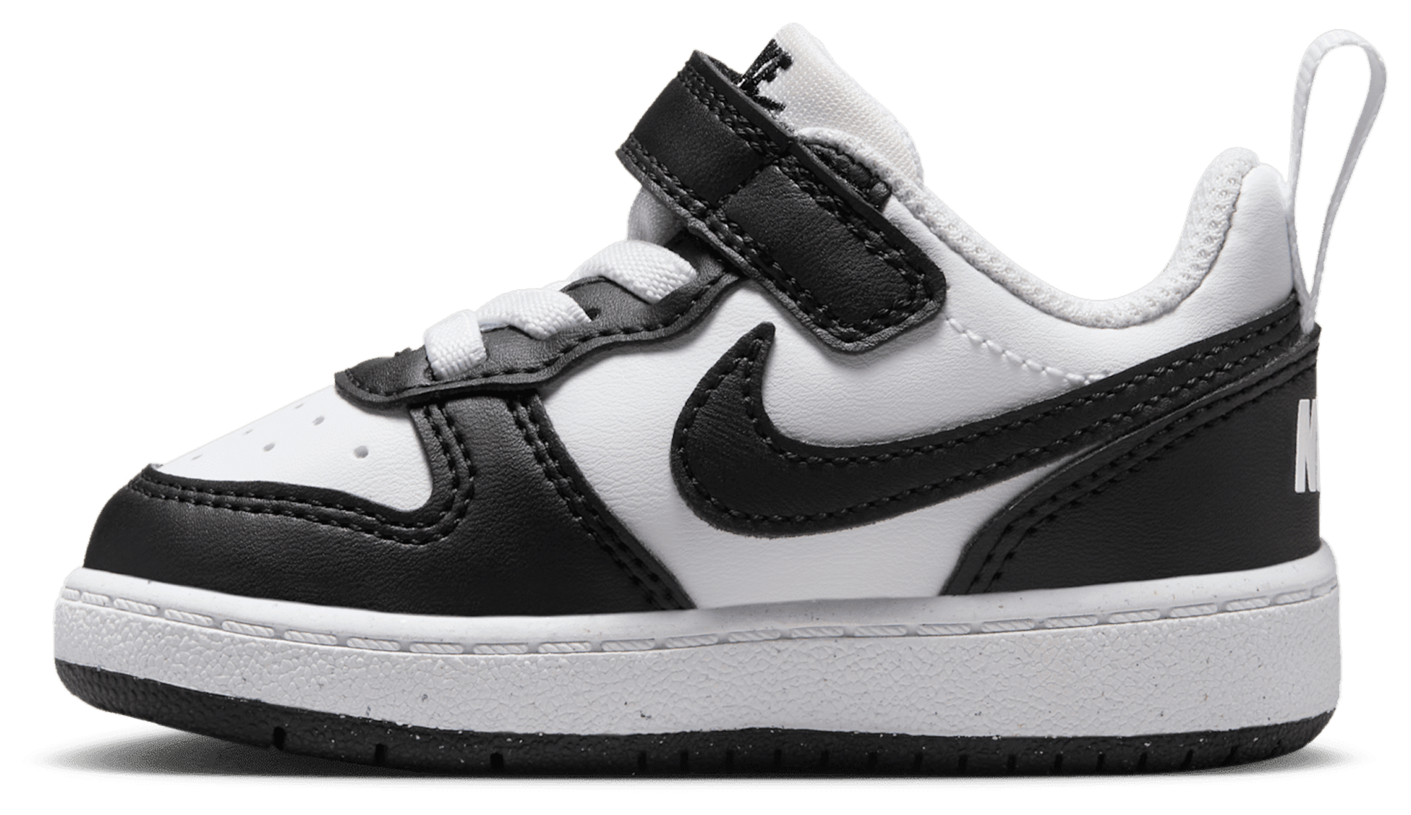 Nike Court Borough Low Recraft 童款 - White/Black - Image 2