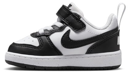 Nike Court Borough Low Recraft 童款 - White/Black - Image 2