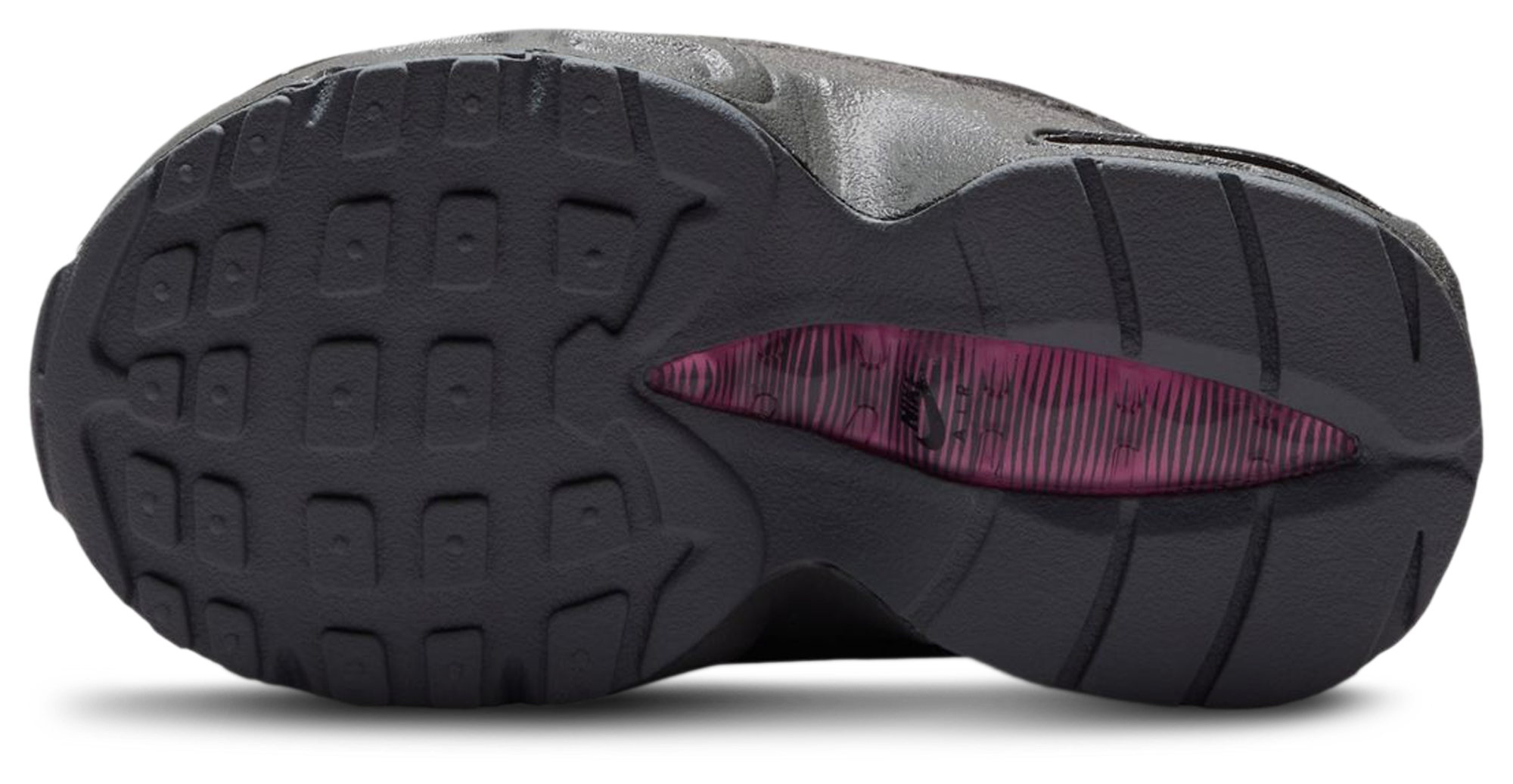 Nike Air Max 95 童款 - Cool Gray/Black/Playful Pink - Image 5