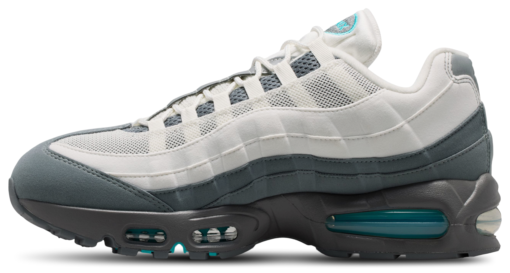Nike Air Max 95 Big Bubble - Summit White/Dusty Cactus/Smoke Grey - Image 2