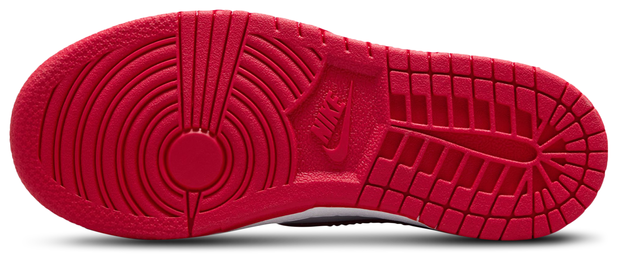 Nike Dunk Low 童款 - White/University Red - Image 5