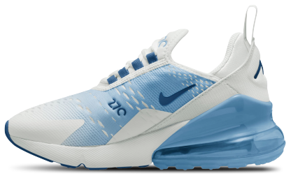Nike Air Max 270 童款 - Off White/Court Blue/Dutch Blue - Image 2