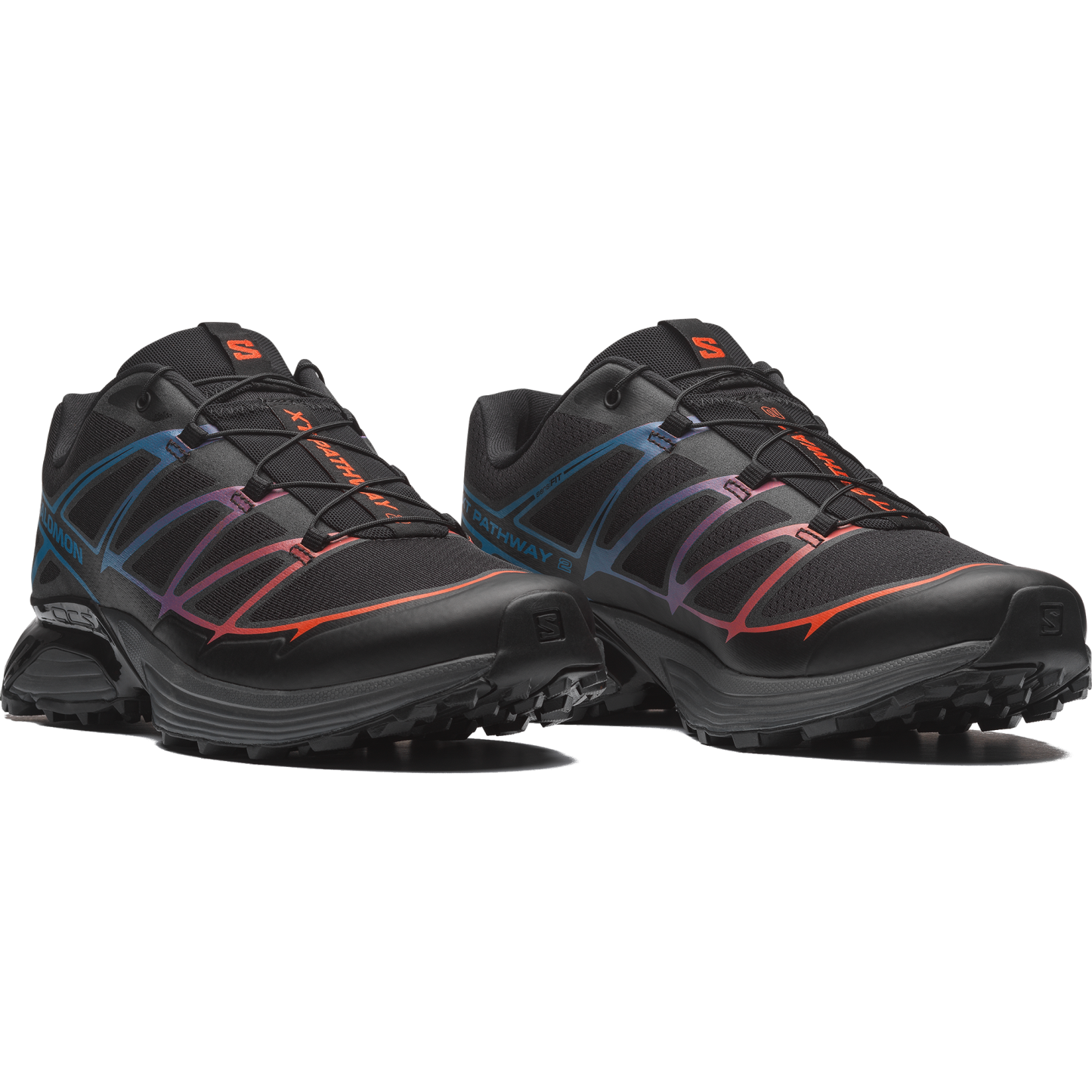Salomon XT-PATHWAY 2 - Black / Strong Blue / Chili - View 3