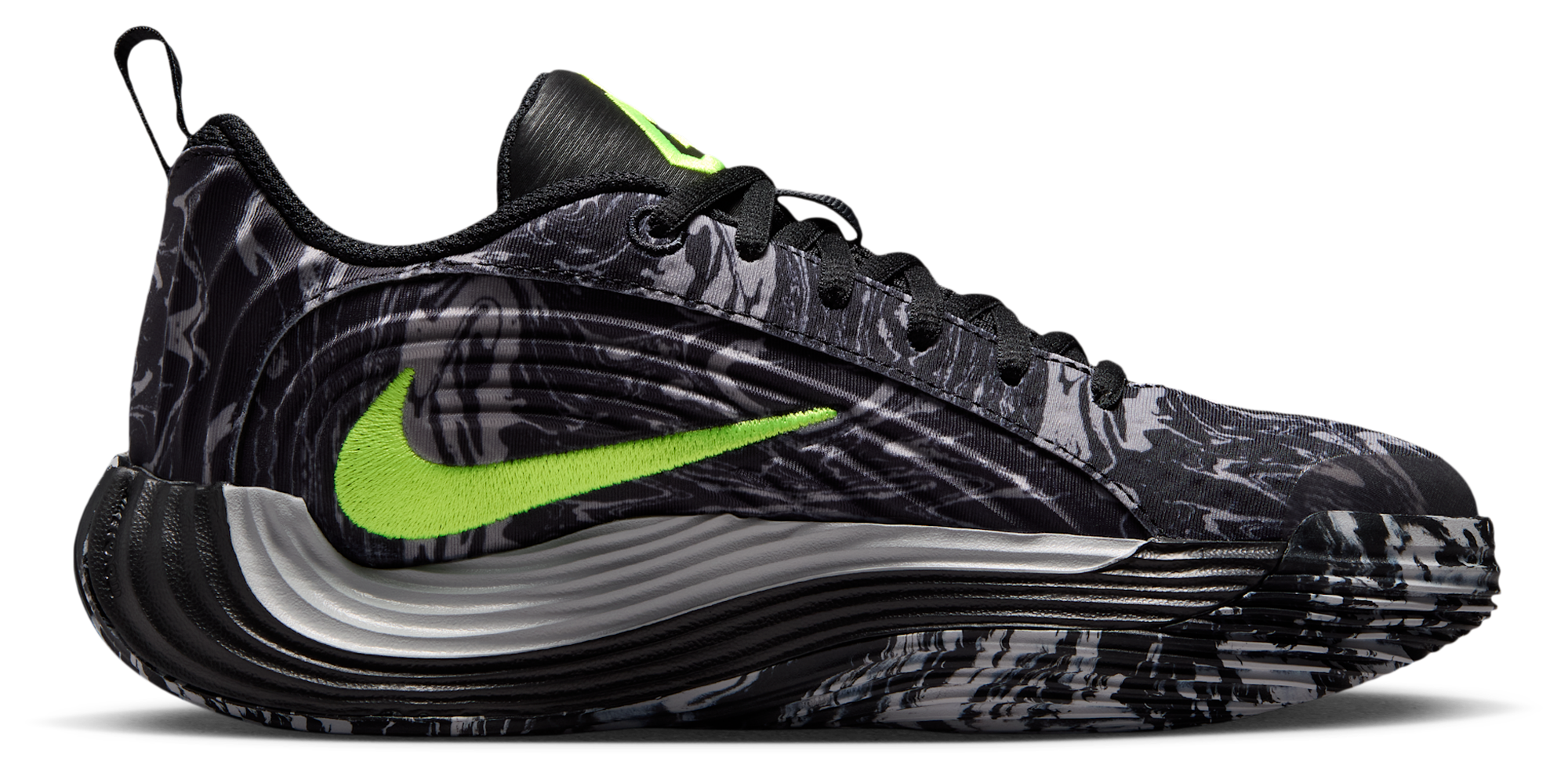Nike Giannis Immortality 5 童款 - Black/Volt/Light Smoke Grey - Image 1