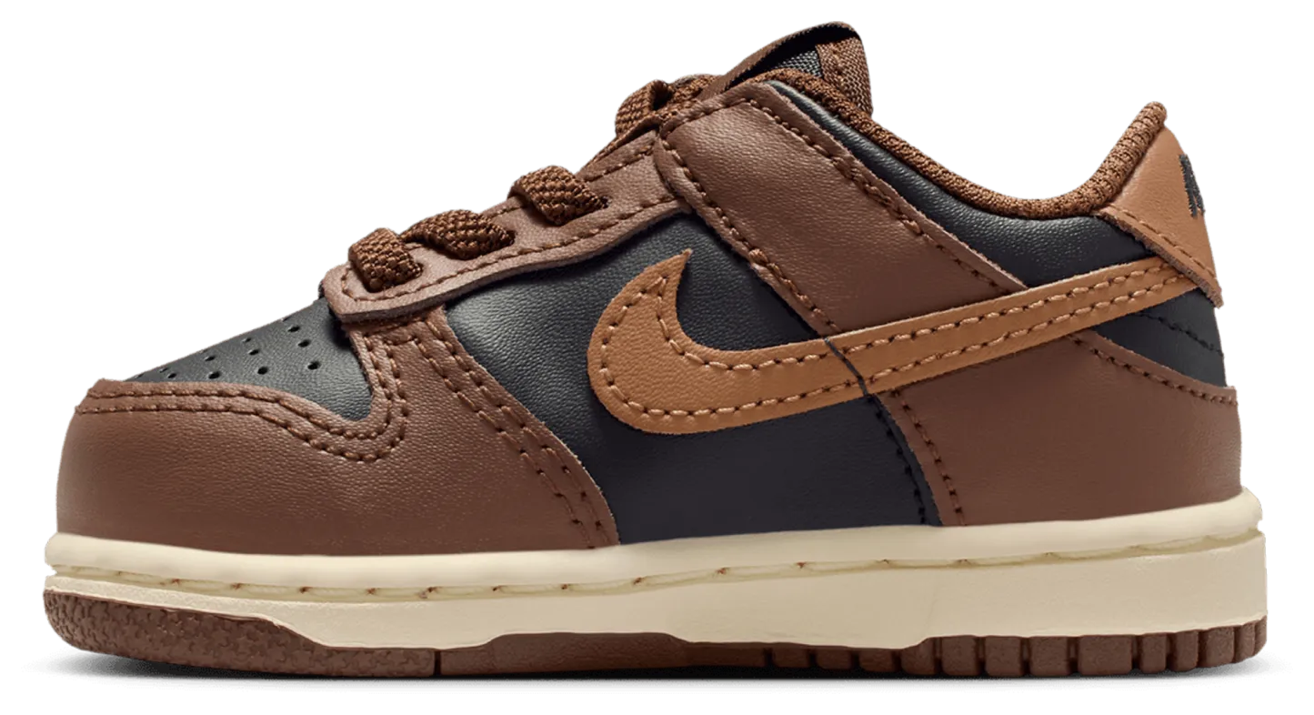 Nike Dunk Low 童款 - Brown/Black - Image 2