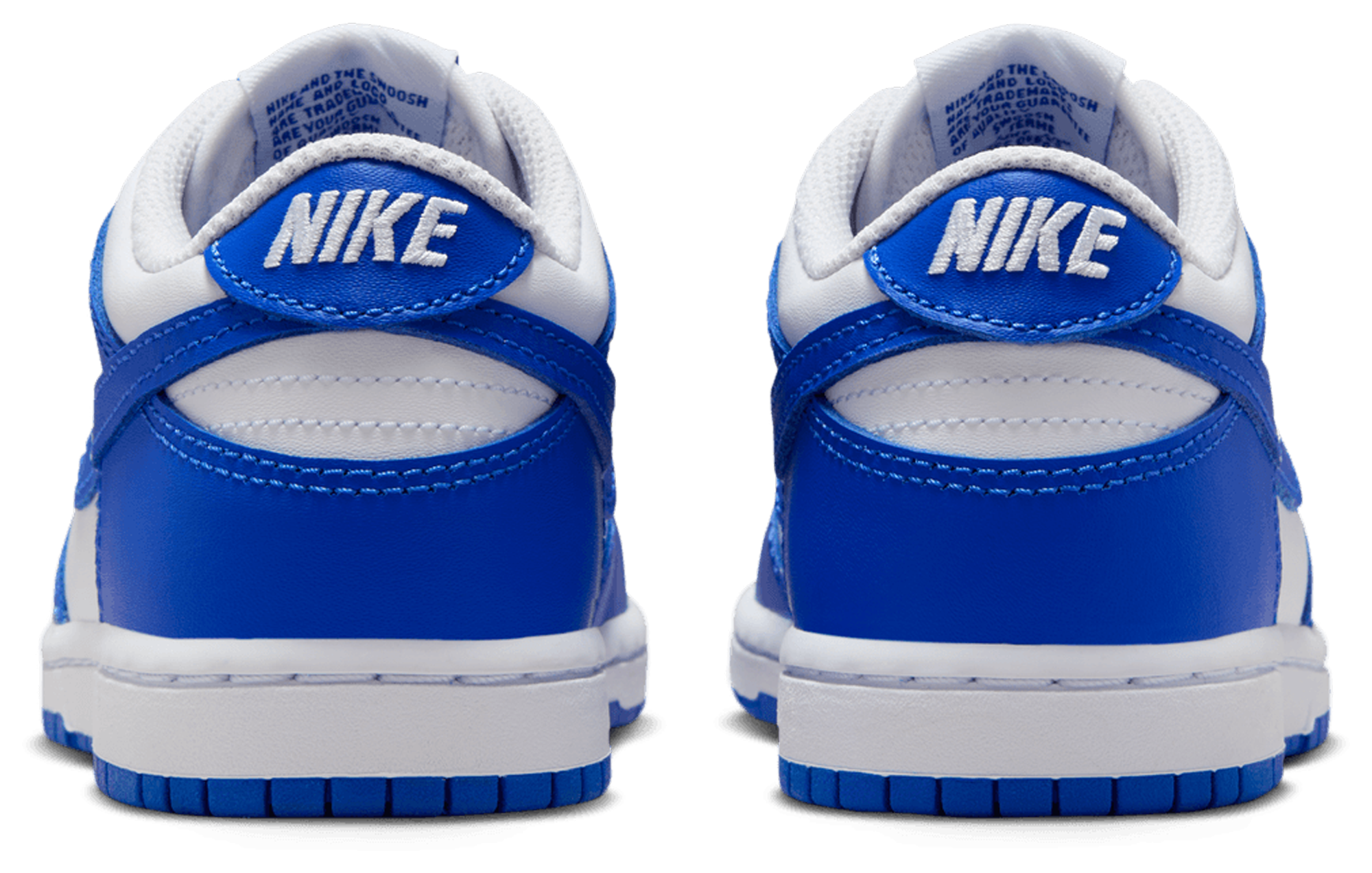Nike Dunk Low 童款 - White/Hyper Blue - Image 3
