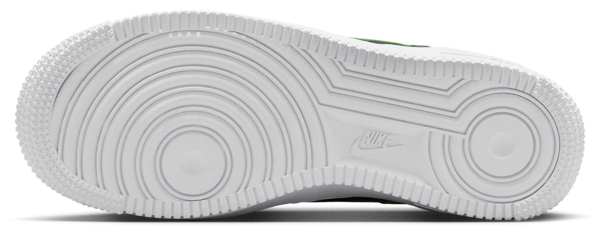 Nike Air Force 1 Low 童款 - Black/Lime Blast/Smoke Grey - Image 5