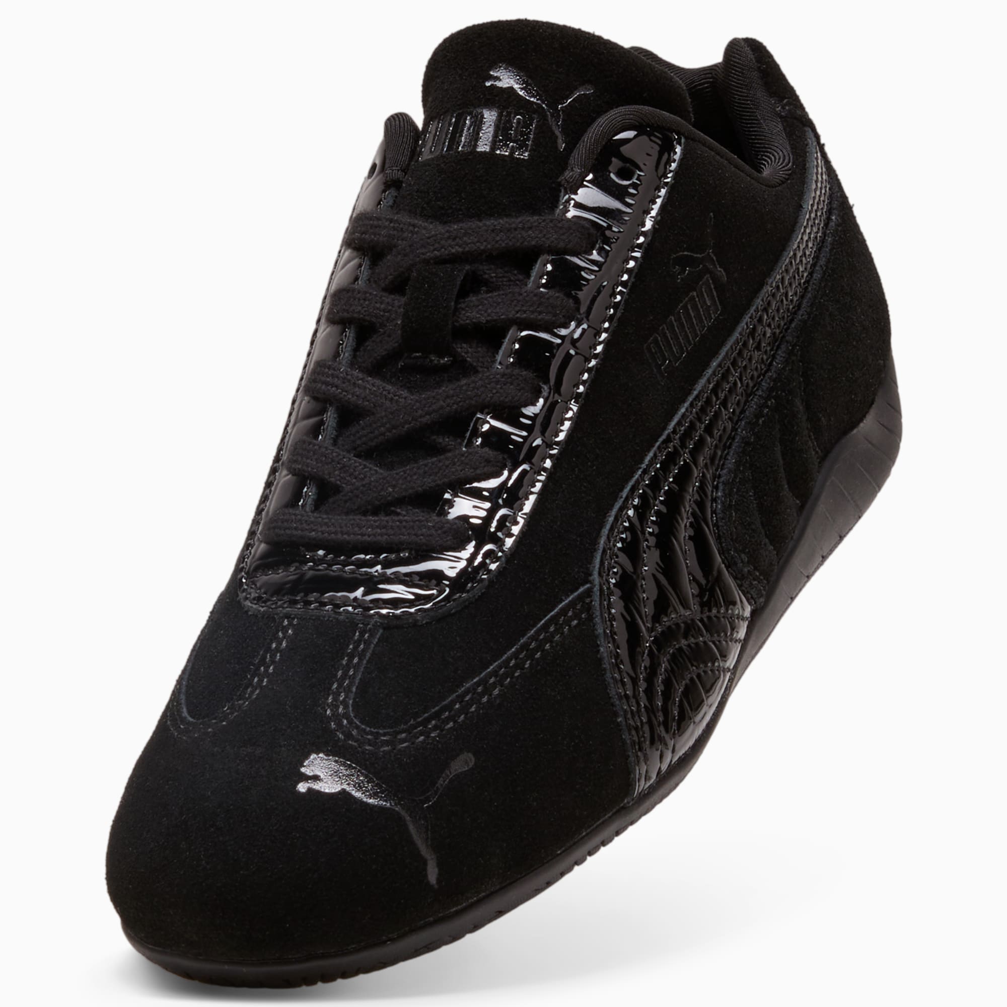 Speedcat Croco Texture Women's Sneakers - PUMA Black - 8