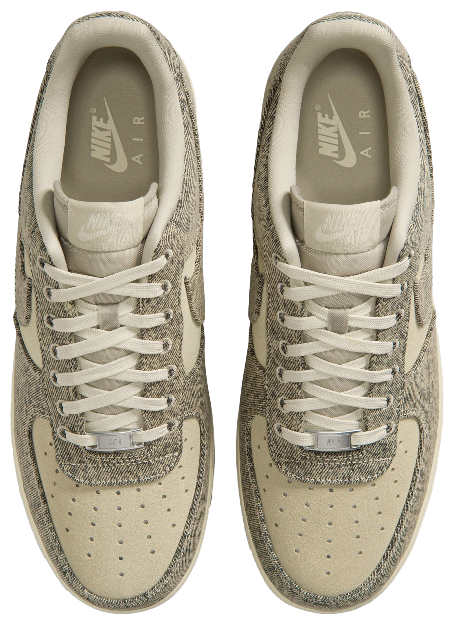 Nike Air Force 1 Low LE - Tan/Silver/Tan - Image 4