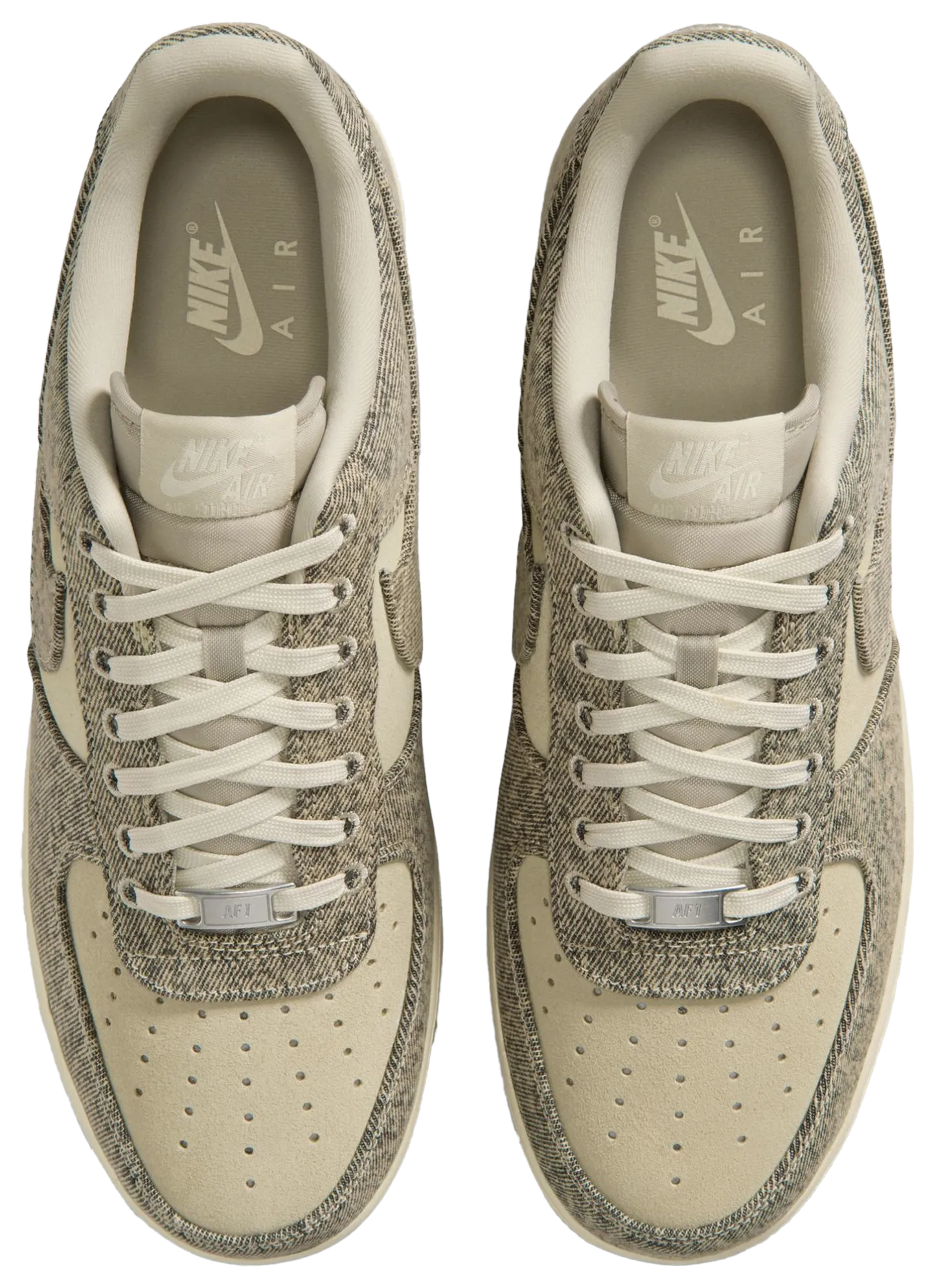 Nike Air Force 1 Low LE - Tan/Silver/Tan - Image 4