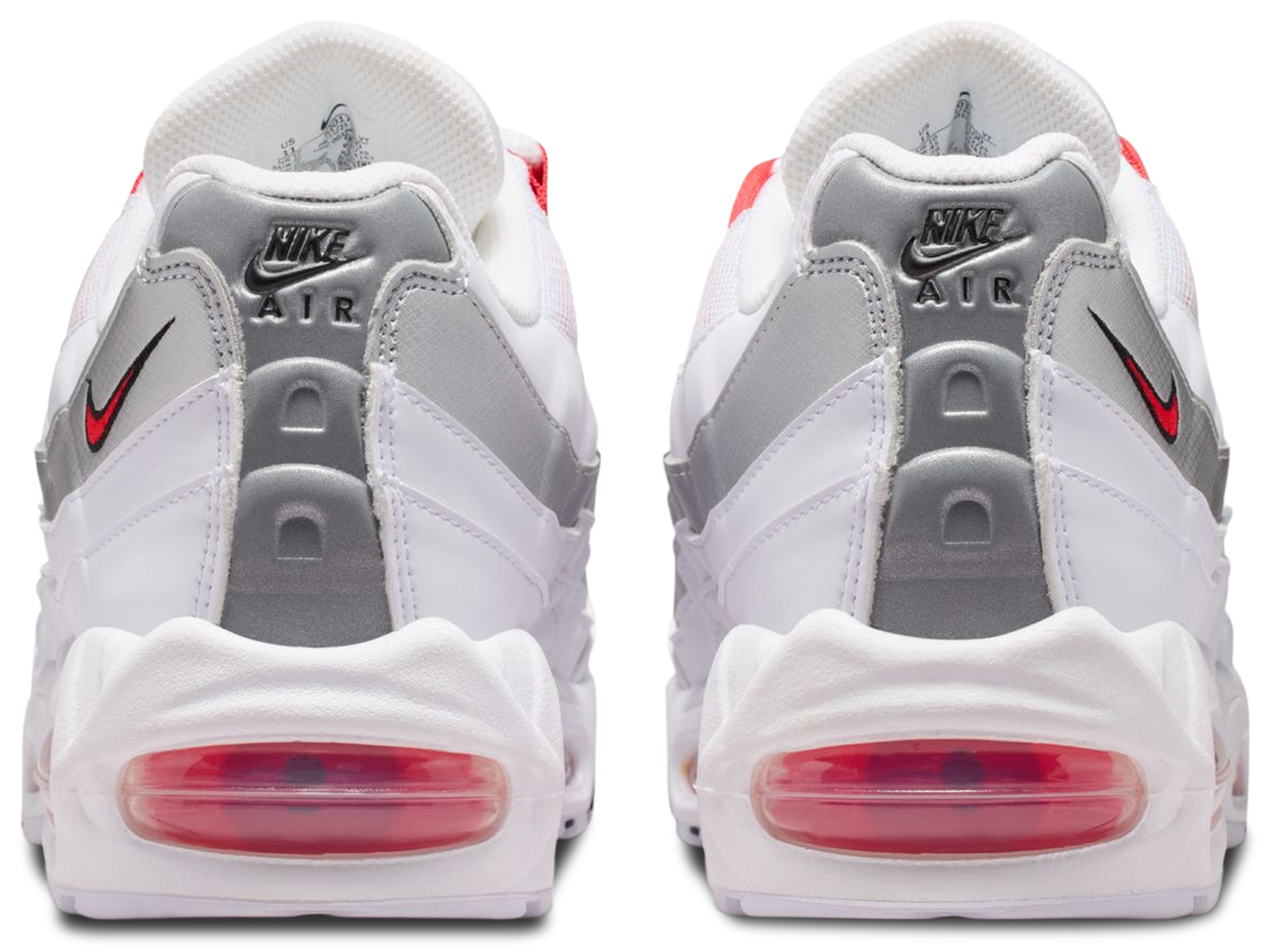 Nike Air Max 95 - Speed Red/White/Mtlc Silver - Image 3