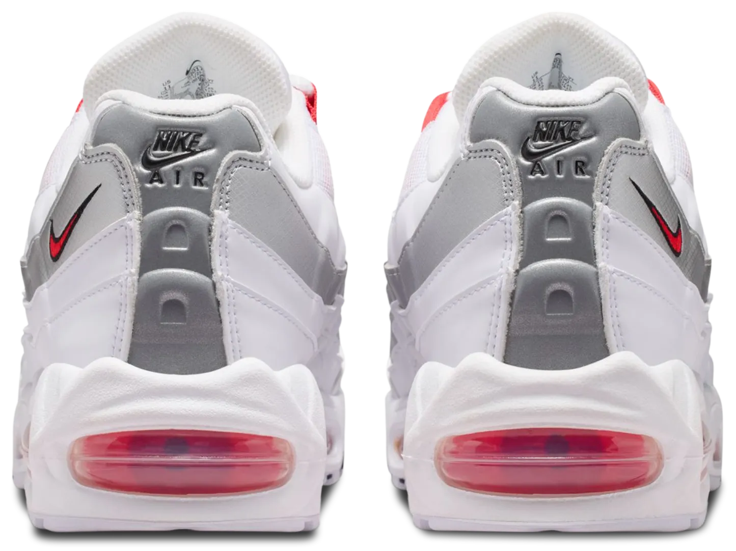 Nike Air Max 95 - Speed Red/White/Mtlc Silver - Image 3
