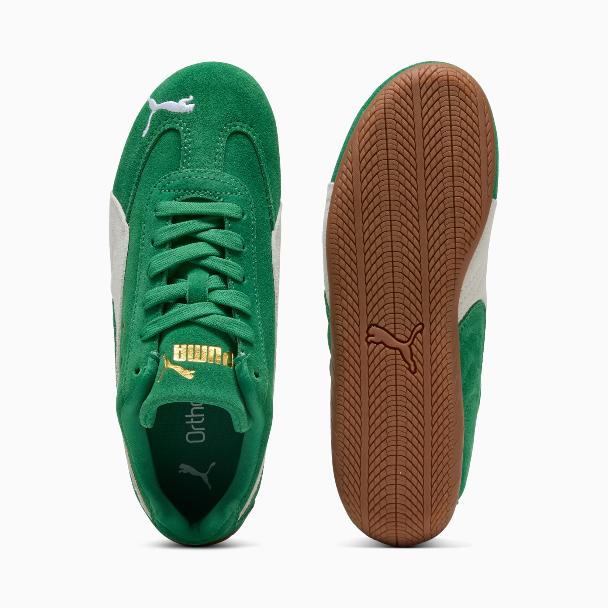 Speedcat OG Big Kids' Sneakers - Archive Green-PUMA White - 4