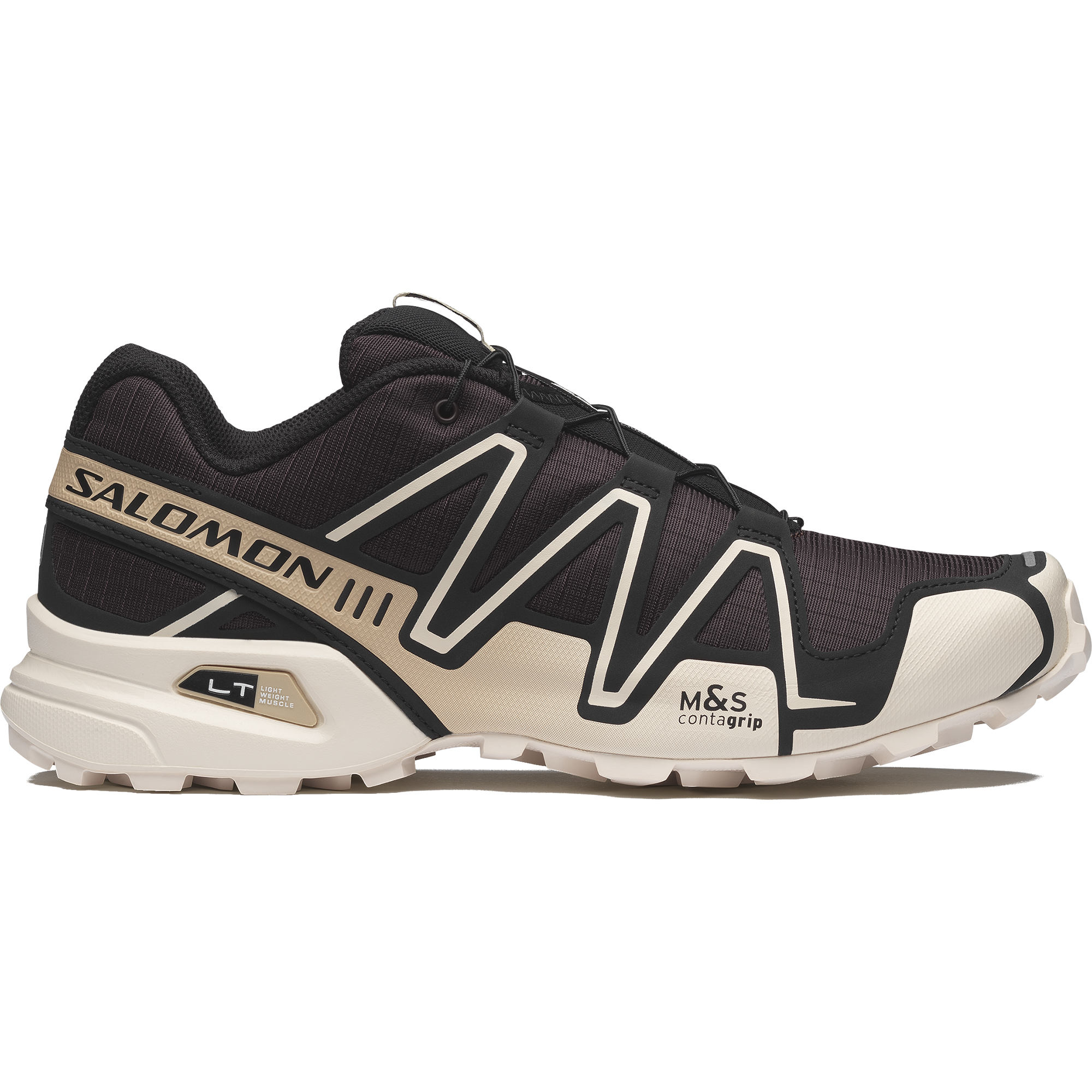 Salomon SPEEDCROSS 3 - Black Coffee / Vanilla Ice / Bog - View 1