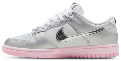 Nike Dunk Low LX - Photon Dust/Metallic Silver/Pink Foam - Image 2