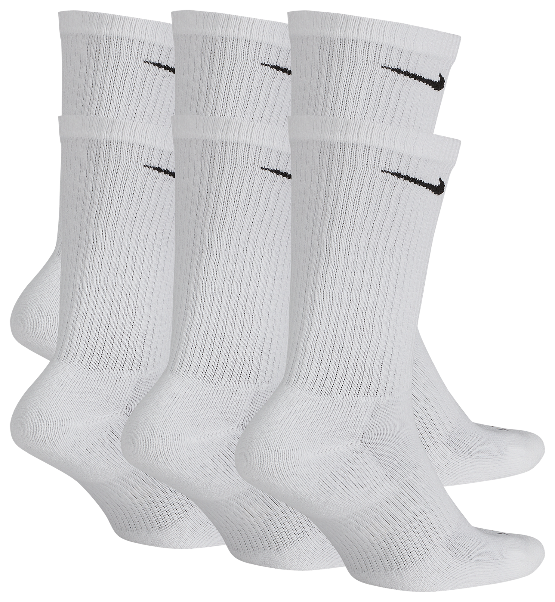 Nike 6 Pack Everyday Plus Cushioned Socks - Black/White - Image 3