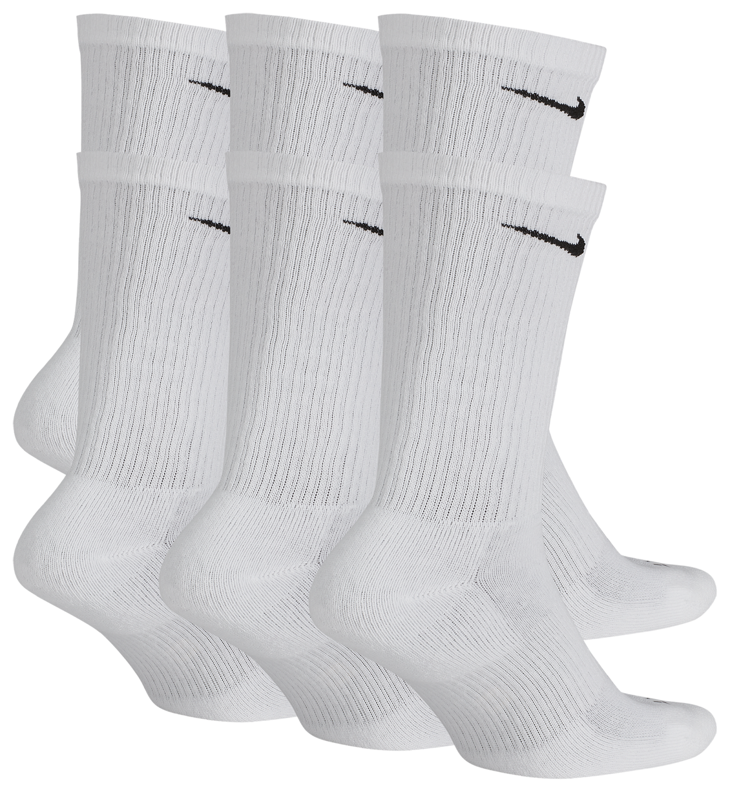 Nike 6 Pack Everyday Plus Cushioned Socks - Black/White - Image 3