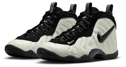 Nike Little Posite Pro 童款 - Black/White/Summit White - Image 6