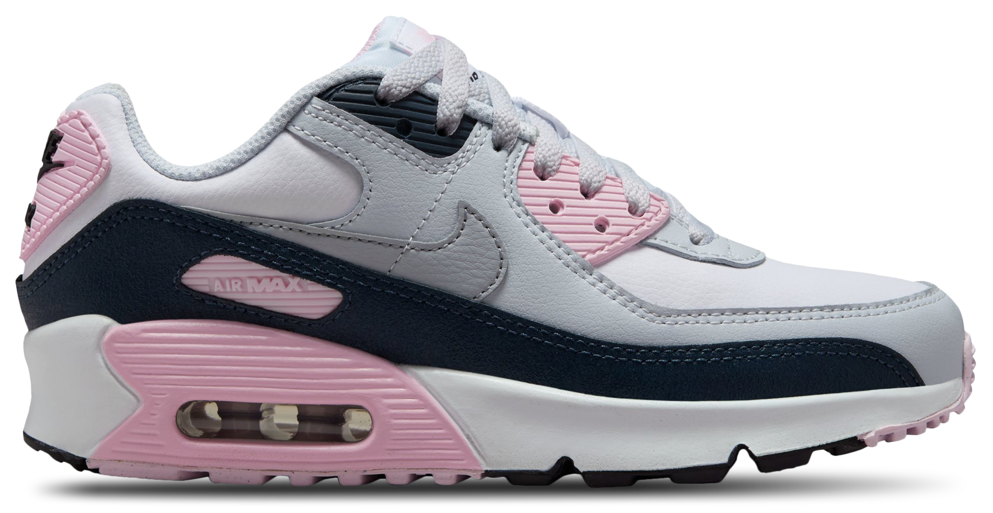 Nike Air Max 90 童款 - Grey/Pink - Image 1