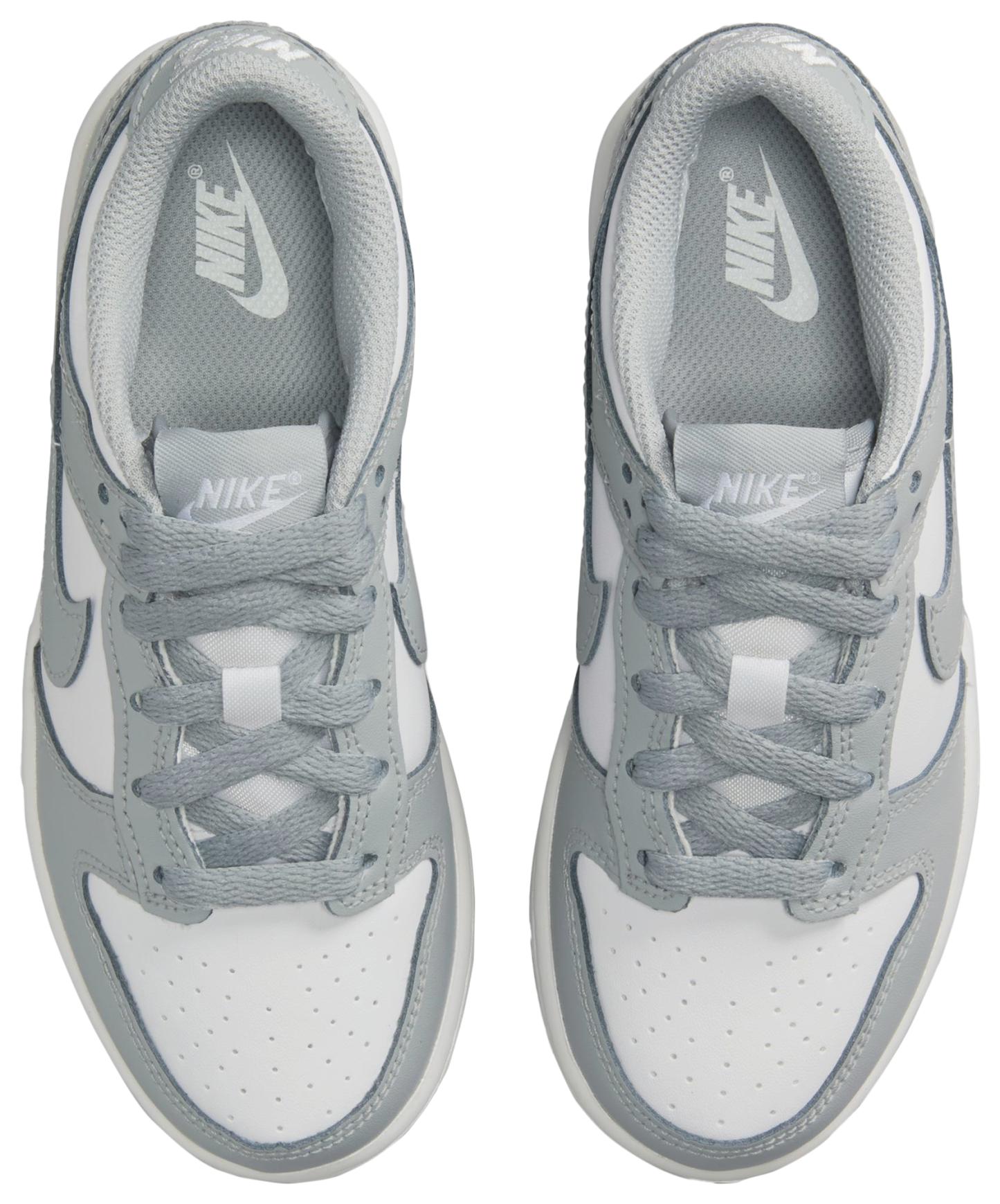 Nike Dunk Low 童款 - Light Smoke Grey/White/White - Image 4