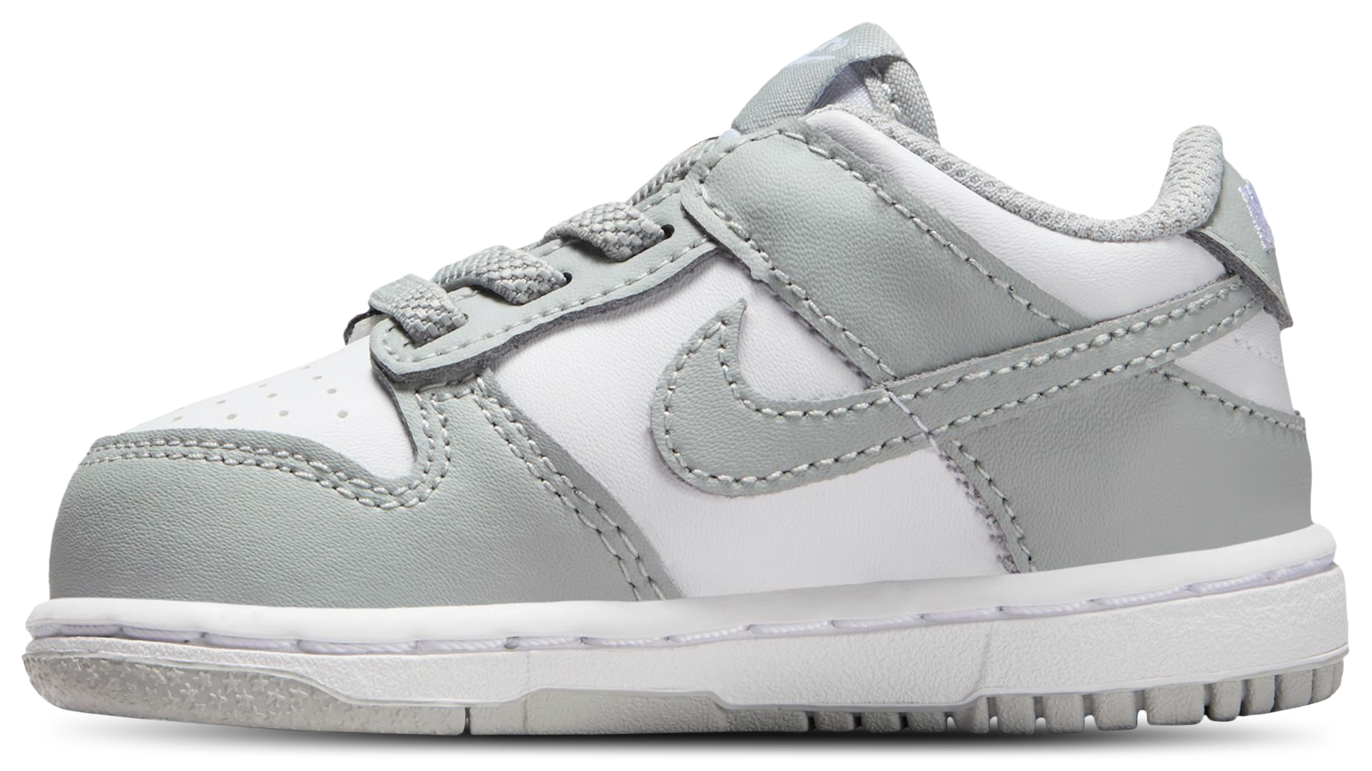 Nike Dunk Low 童款 - White/Light Smoke Grey/White - Image 2