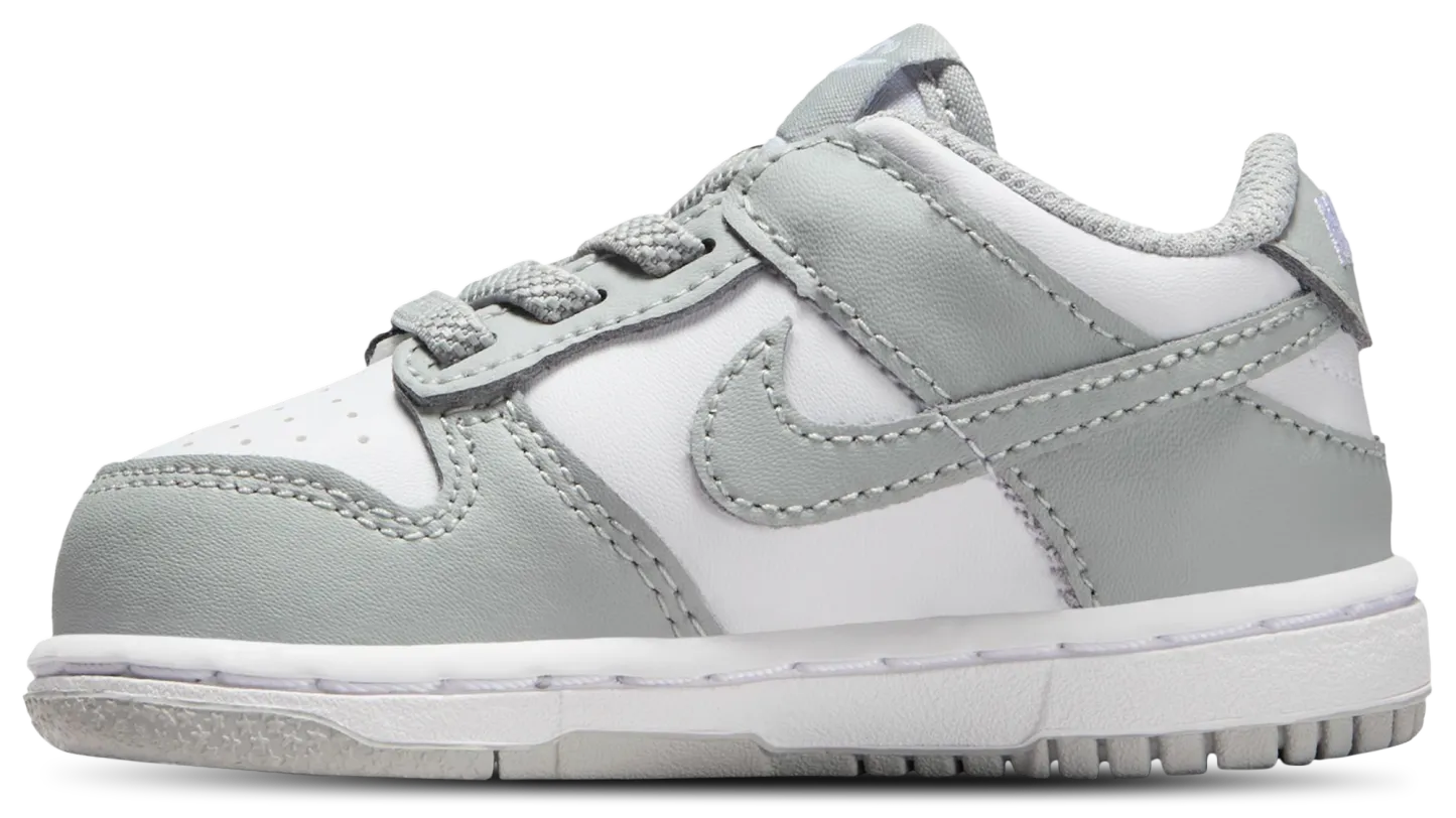 Nike Dunk Low 童款 - White/Light Smoke Grey/White - Image 2