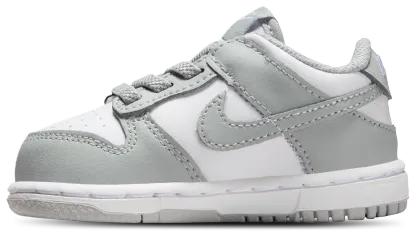 Nike Dunk Low 童款 - White/Light Smoke Grey/White - Image 2