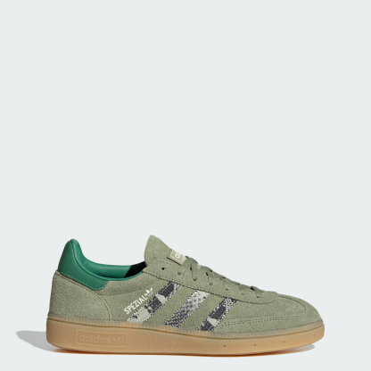 adidas HANDBALL SPEZIAL SHOES - Tent Green / Linen Green / Blanch Green - View 1