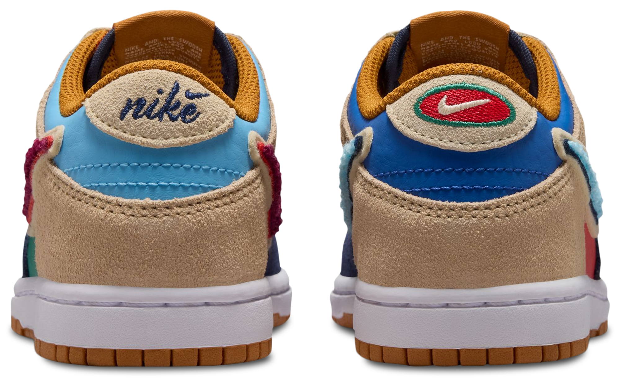 Nike Dunk Low 童款 - Blue/Red - Image 5