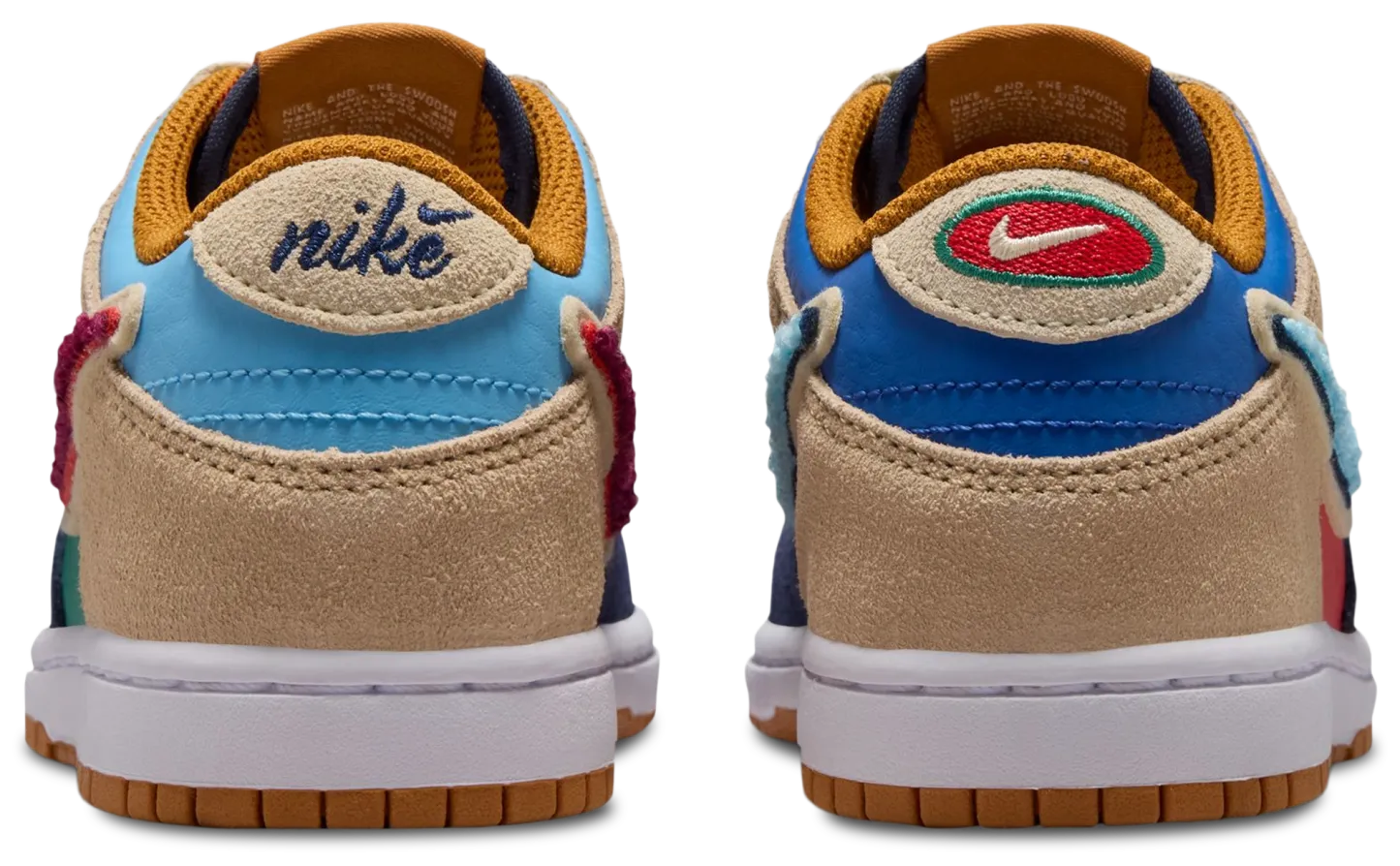 Nike Dunk Low 童款 - Blue/Red - Image 5