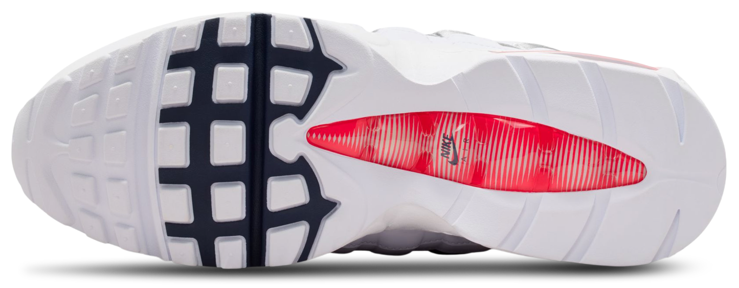 Nike Air Max 95 - Men's - Speed Red/White/Mtlc Silver - Image 5