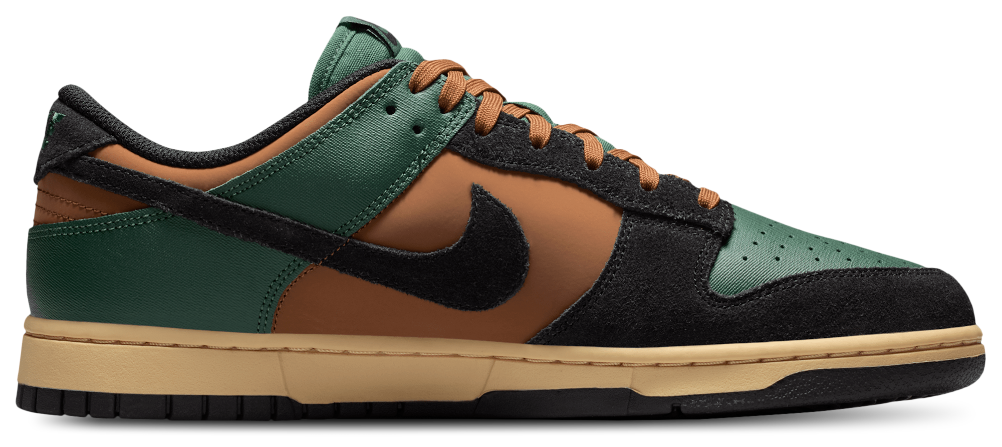 Nike Dunk Low Retro - Black/Fir/Light British Tan - Image 1