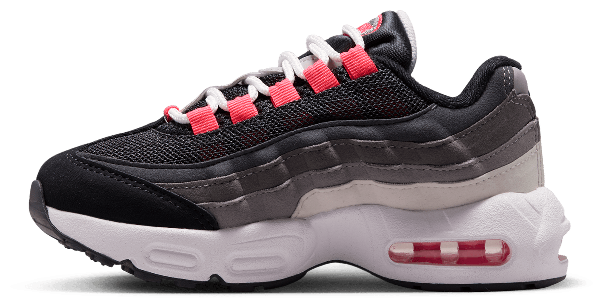 Nike Air Max 95 童款 - Anthracite/Solar Red - Image 2